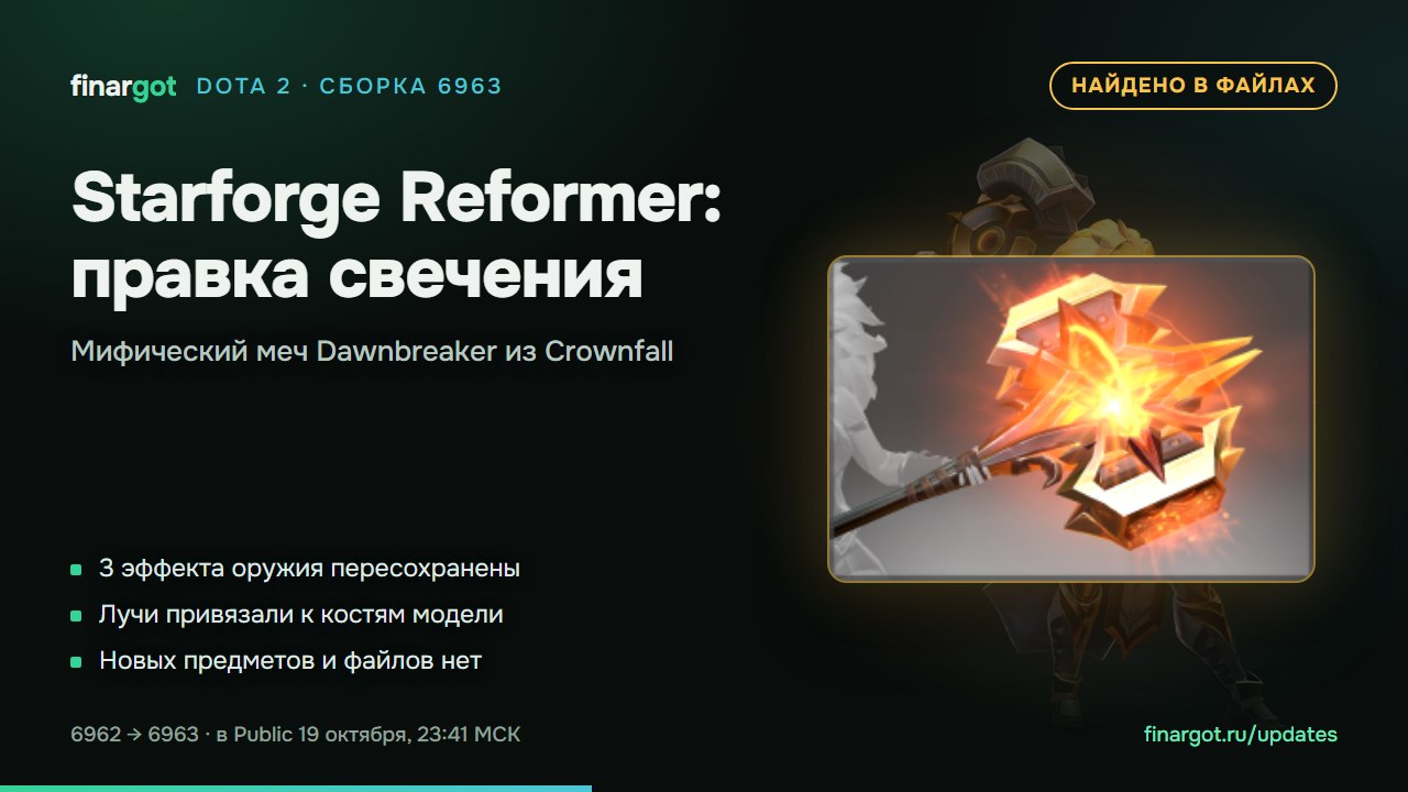 🟢 Dota 2 · обновление 6963